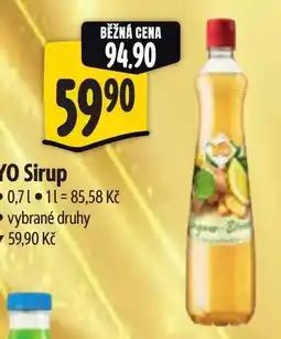 Albert Yo Sirup nabídka