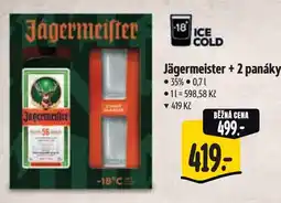 Albert Jägermeister+ 2 panáky nabídka