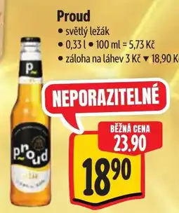 Albert Proud světlý ležák nabídka