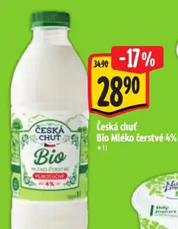 Albert Česká chuť Bio Mléko čerstvé 4% nabídka