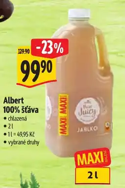 Albert Albert 100% šťáva nabídka