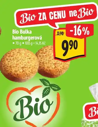 Bio Bulka hamburgerová