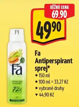 Albert Fa Antiperspirant sprej* nabídka