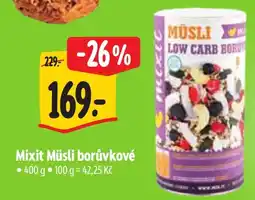 Albert Mixit Müsli borůvkové nabídka