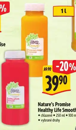 Albert Nature's Promise Healthy Life Smoothie nabídka