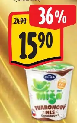 Albert Olma míša tvarohový mls čokoládový nabídka
