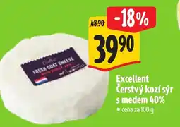 Albert Excellent čerstvý kozi sýr s medem 40% nabídka