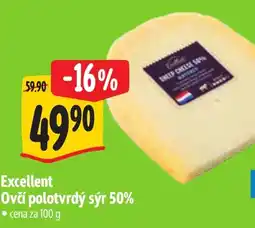 Albert Excellent ovčí polotvrdý sýr 50% nabídka