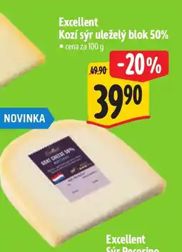 Albert Excellent Kozí sýr uleželý blok 50% nabídka