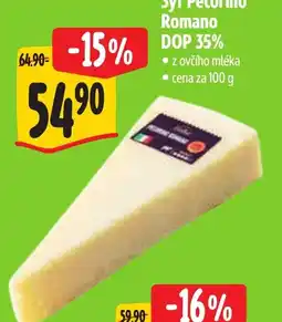 Albert Sýr Pecorino Romano nabídka