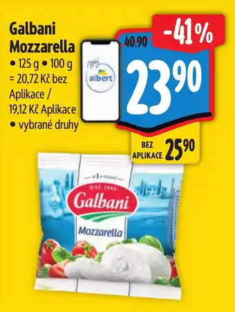 Albert Galbani Mozzarella nabídka