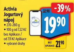Albert Activia Jogurtový nápoj nabídka