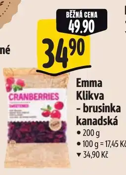 Albert Emma Klikva - brusinka kanadská nabídka