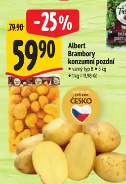 Albert Albert brambory konzumní pozdní nabídka