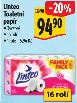 Albert Linteo toaletní papír nabídka