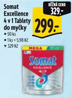 Albert Somat Excellence 4 v 1 Tablety do myčky nabídka