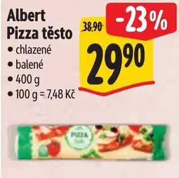 Albert Albert Pizza těsto nabídka