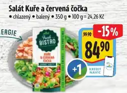 Albert Fresh Bistro Salát Kuře a červená čočka nabídka