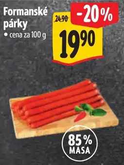 Albert Formanské párky nabídka