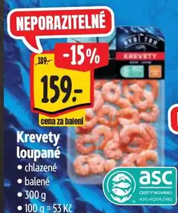 Albert Bílý Tom krevety loupané nabídka
