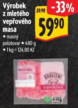 Albert Kvalitní výrobek z mletého vepřového masa nabídka