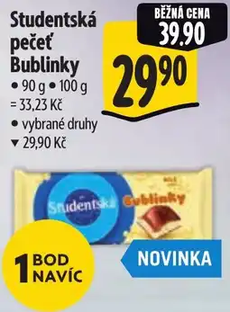 Albert Studentská pečeť Bublinky nabídka