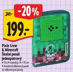 Albert Pixie Crew & Minecraft školní penál jednopatrový nabídka