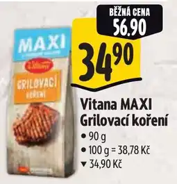 Albert Vitana MAXI Grilovací koření nabídka