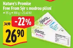 Albert Nature's Promise sýr s modrou plísňí nabídka