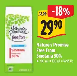 Albert Nature's Promise Smetana 30% nabídka