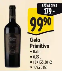 Albert Cielo Primitivo nabídka