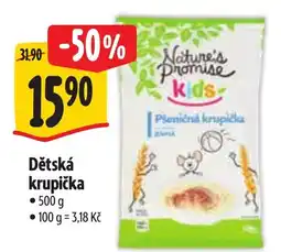 Albert Nature's Promise kids Pšeničná krupička nabídka