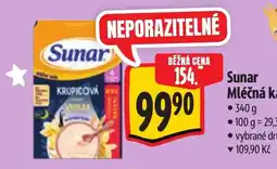 Albert Sunar mléčná kaše nabídka