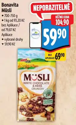 Albert Bonavita Müsli nabídka