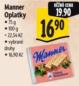 Albert Manner Oplatky nabídka