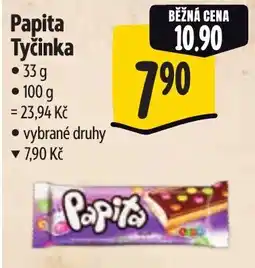 Albert Papita tyčinka nabídka