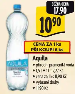 Albert Aquila přírodní pramenitá voda nabídka