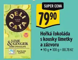 Albert Deli Cata hořká čokoláda s kousky limetky a zázvoru nabídka
