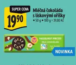 Albert Delicata mléčná čokoláda s lískovými oříšky nabídka