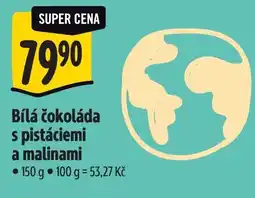 Albert Bílá čokoláda s pistáciami a malinami nabídka