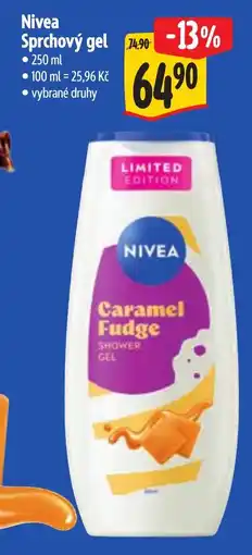 Albert Nivea sprchový gel caramel fudge nabídka