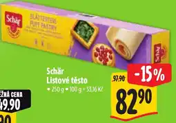 Albert Schär Listové těsto nabídka
