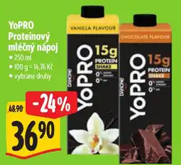 Albert Yopro proteinový mléčný nápoj nabídka