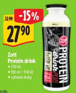 Albert Zott protein drink nabídka