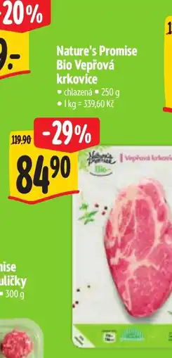 Albert Nature's Promise Bio Vepřová krkovicí nabídka