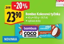 Albert Bombus kokosová tyčinka nabídka