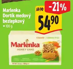 Albert Marlenka dortík medový bezlepkový nabídka