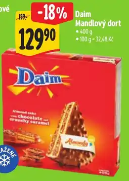 Albert Daim mandlový dort nabídka