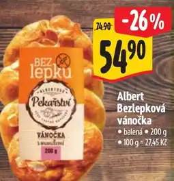Albert Albert bezlepková vánočka nabídka