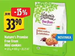 Albert Nature's Promise Mini cookies s čokoládou nabídka